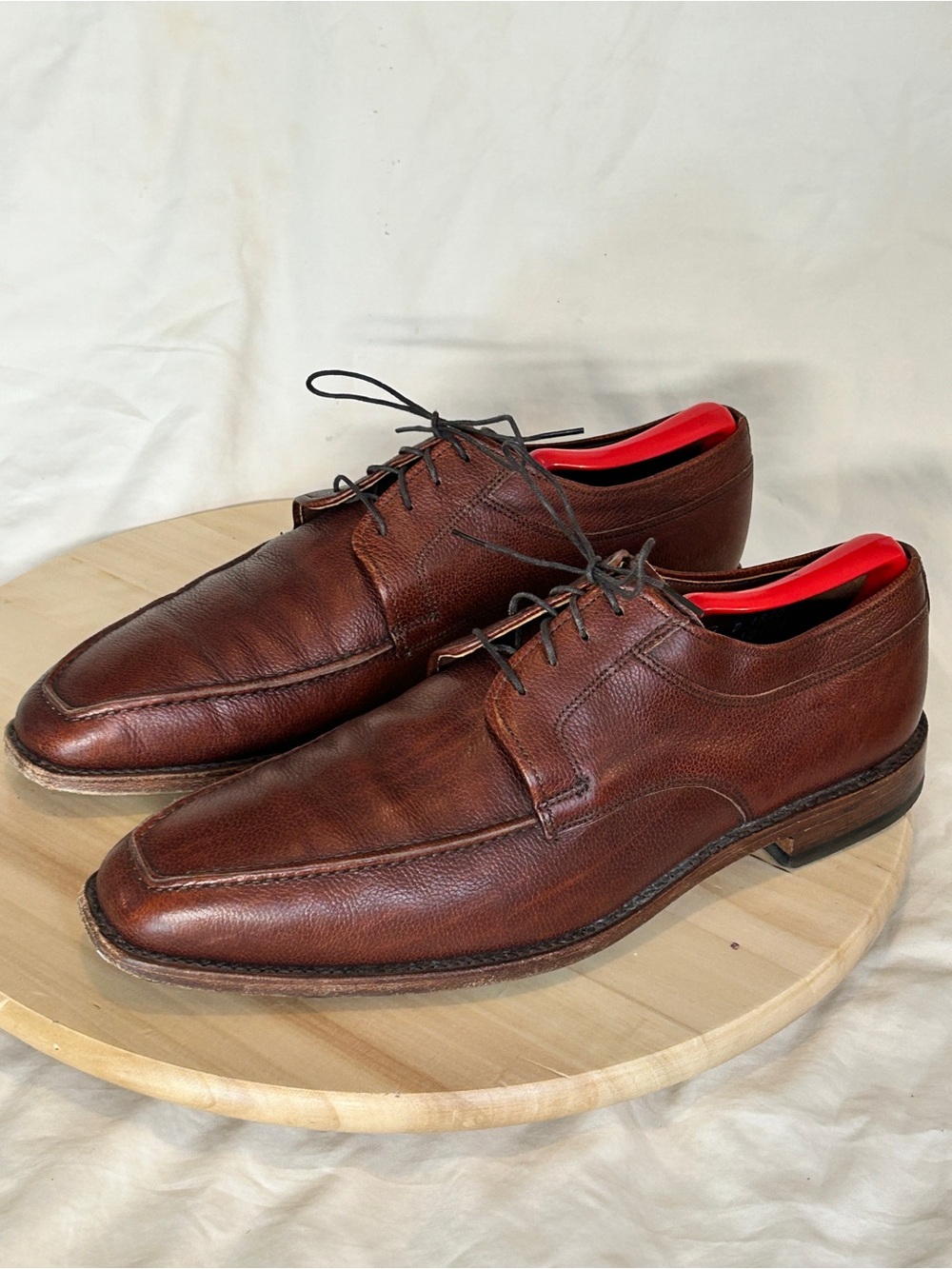Allen Edmonds Jackson Men’s Brown Leather Lace-Up Derby Dress Shoes US 9.5D - Picture 2 of 8